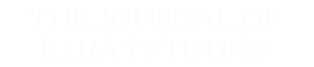 The Journal of Baha'i Studies